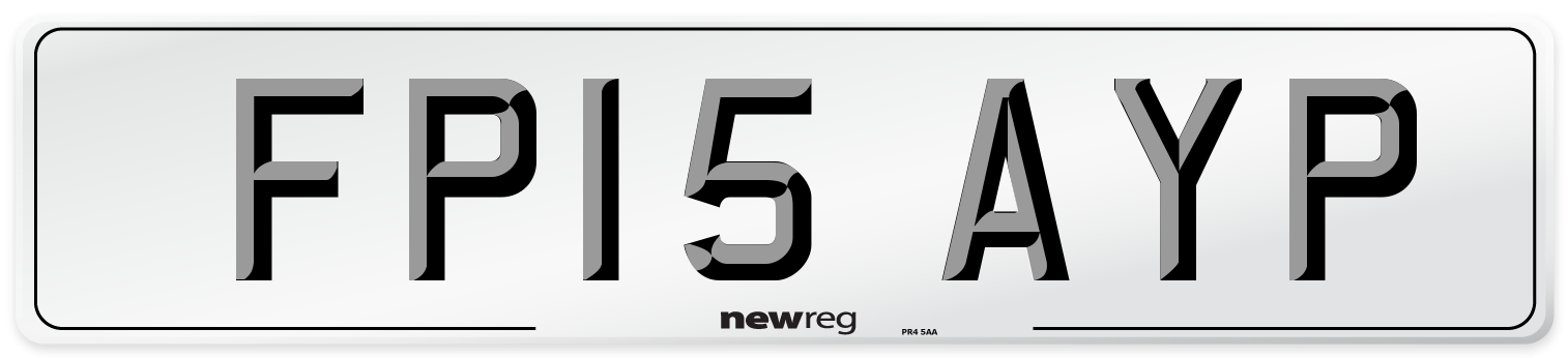 FP15 AYP Number Plate from New Reg